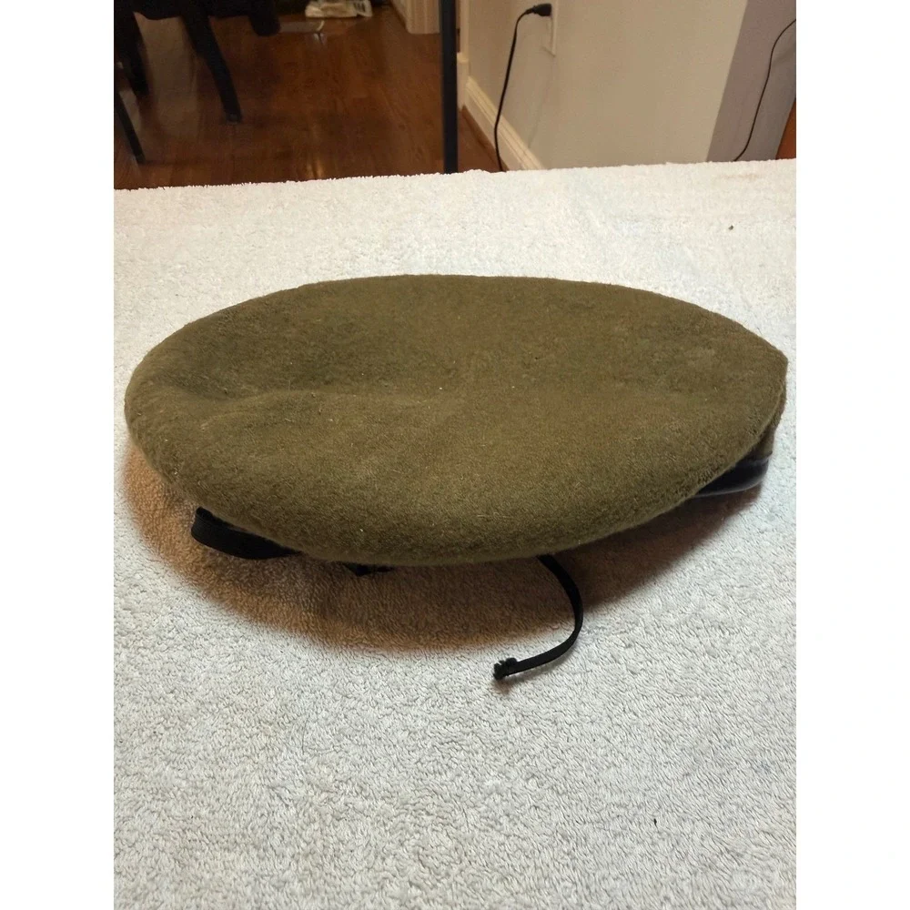Bancroft Military Caps Olive Green Wool Beret US Military Spec A-A-55184